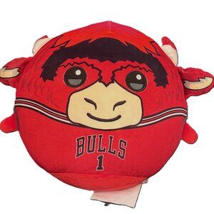 Chicago Bulls Benny the Bull 14" Mascot Kiri Cloud Plushie Pillow NBA Red